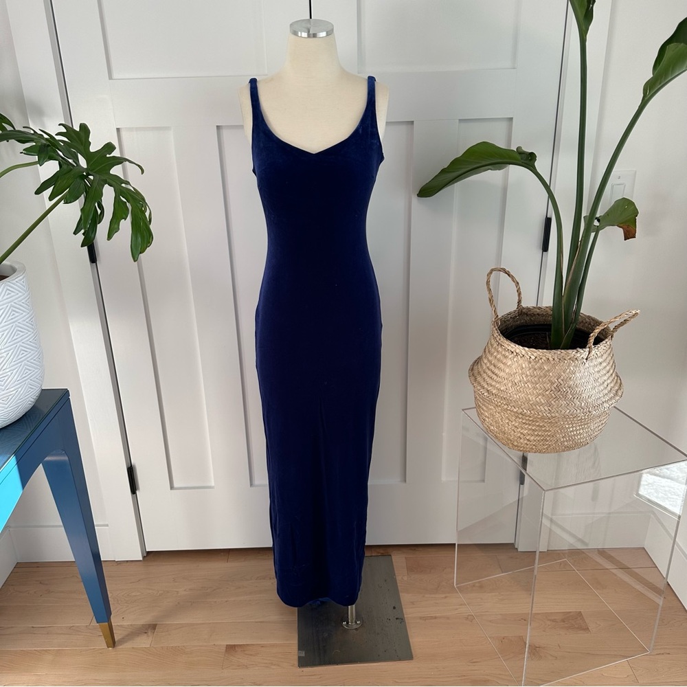 Zum Zum by Niki Livas Royal Blue Velvet Dress